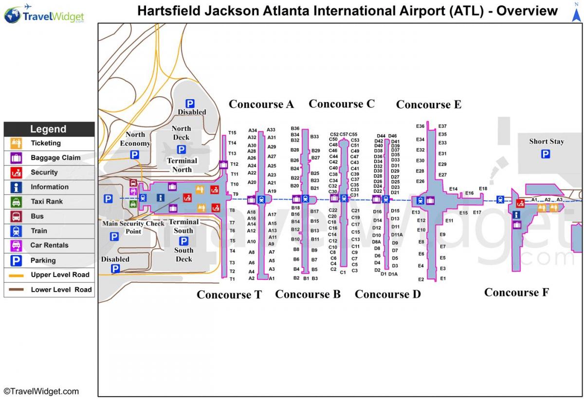 Атланта олон улсын терминалын зураг