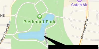 Piedmont парк газрын зураг