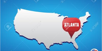 Атланта дахь АНУ-ын газрын зураг