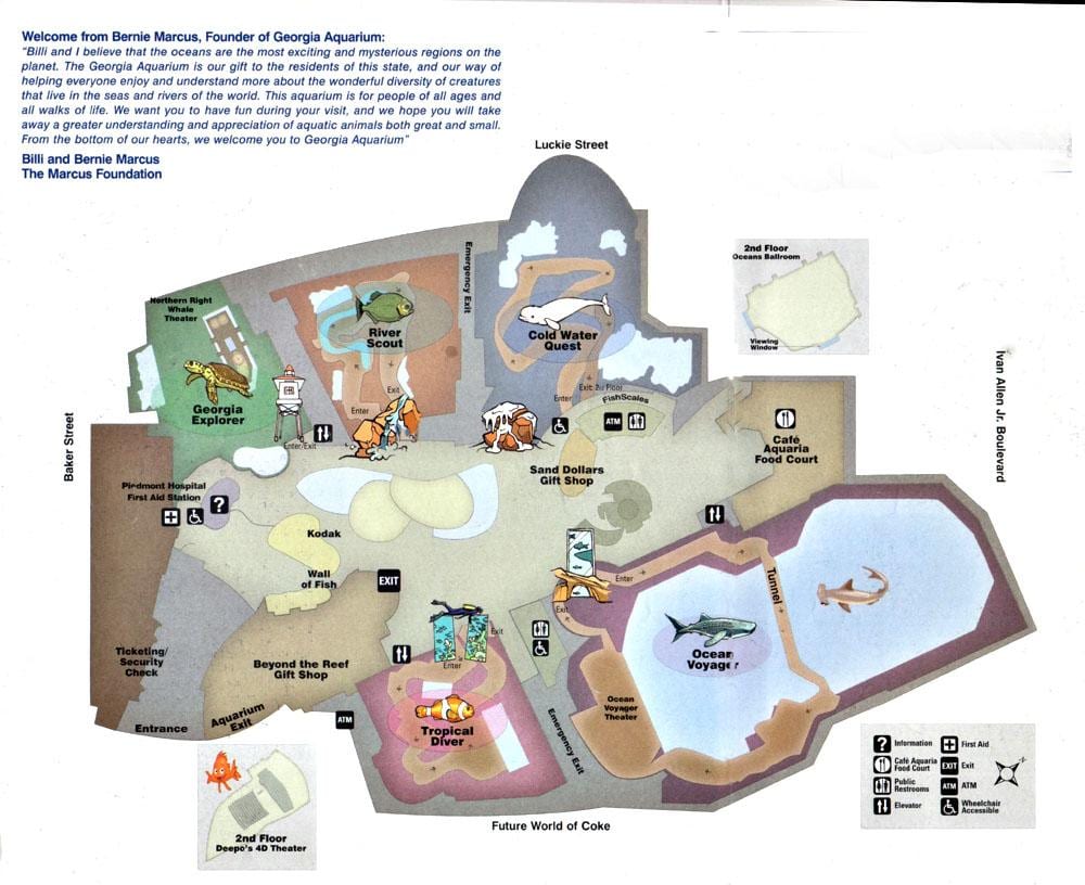 Georgia Aquarium Газрын Зураг
