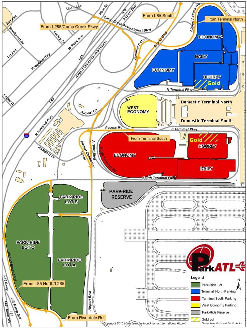 Атланта Hartsfield нисэх онгоцны зогсоолын зураг