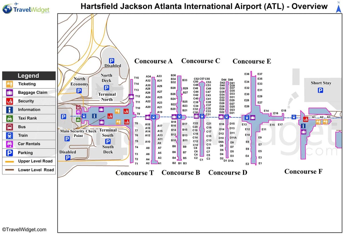 зураг Hartsfield Жексон нисэх онгоцны буудал