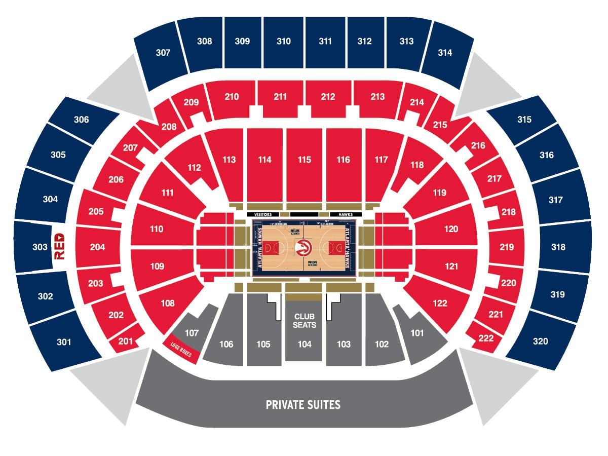 Philips arena суудал зураг