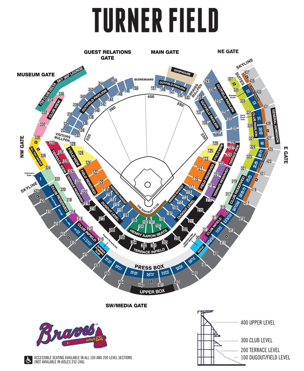 Braves цэнгэлдэх хүрээлэн суудал зураг
