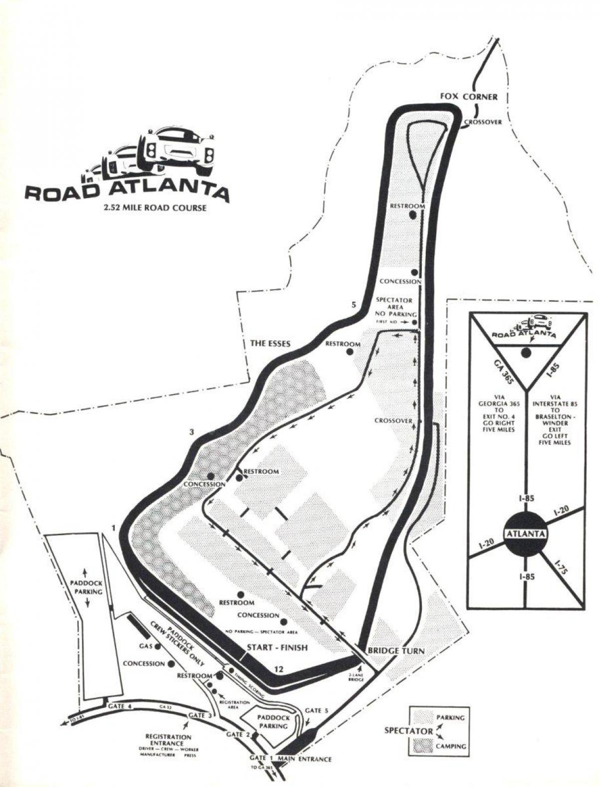 газрын зураг авто замын Атланта хянах