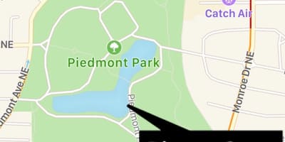 Piedmont парк газрын зураг